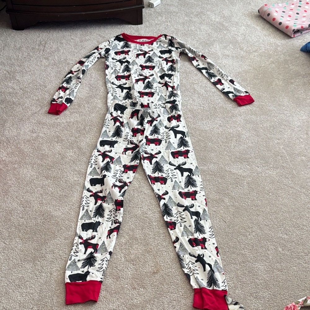 Kids Animal Print Two Piece Pajama